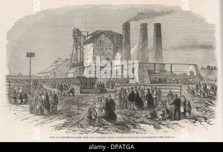 Hartley Mine Disaster 1862 Stock Photo