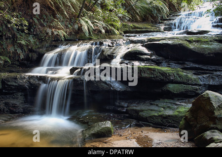 Luera Cascades, Blue Mountains, Australia Stock Photo