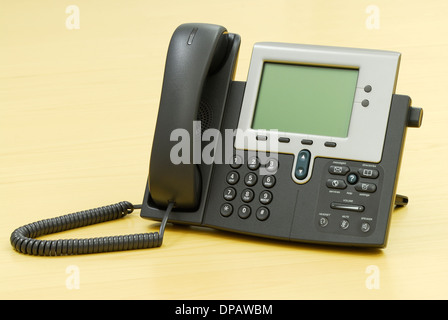 Modern digital VoIP phone Stock Photo