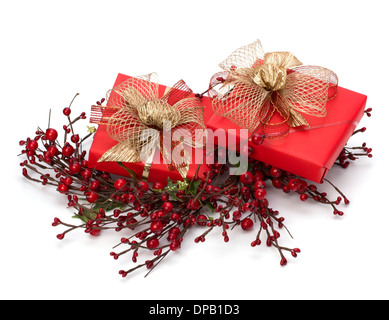 Luxurious gifts isolated on white background Stock Photo