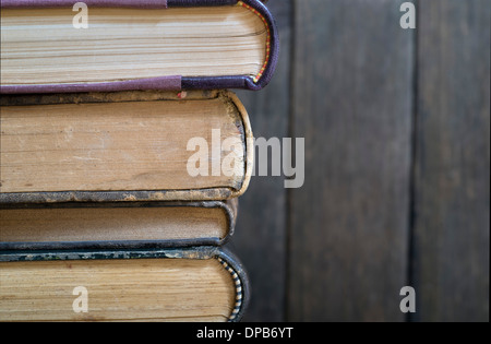 stack of old books, copyspace for your text Stock Photo
