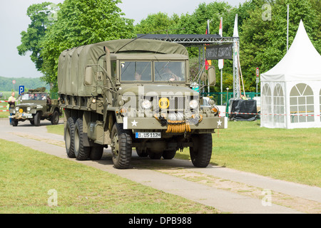 American middle truck U.S. Army M35 Stock Photo