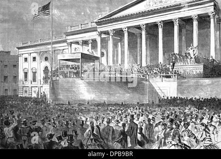 Inauguration of Abraham Lincoln Stock Photo - Alamy