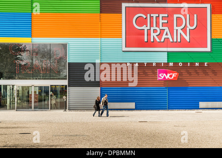 cite du train railroad museum, mulhouse, alsace, france Stock Photo