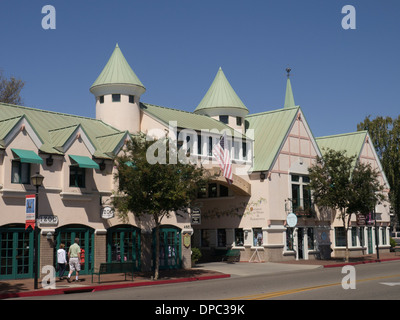 Solvang in the Santa Ynez Valley, California is a Danish style town Stock Photo