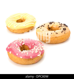 Delicious doughnut isolated on white background Stock Photo - Alamy