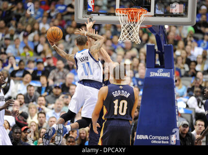 Jan 11, 2014: Dallas Mavericks shooting guard Monta Ellis #11 scored 26 points during an NBA game between the New Orleans Pelicans and the Dallas Mavericks at the American Airlines Center in Dallas, TX Dallas defeated New Orleans 110-107 Stock Photo