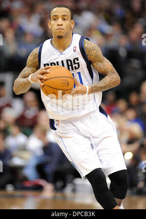 Jan 11, 2014: Dallas Mavericks shooting guard Monta Ellis #11 scored 26 points during an NBA game between the New Orleans Pelicans and the Dallas Mavericks at the American Airlines Center in Dallas, TX Dallas defeated New Orleans 110-107 Stock Photo