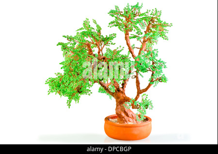 The Japanese Money Tree of beads and coins Stock Photo