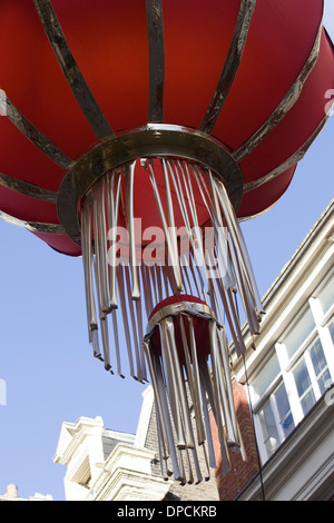 Giant Chinese Lantern decorations  China Town London Stock Photo