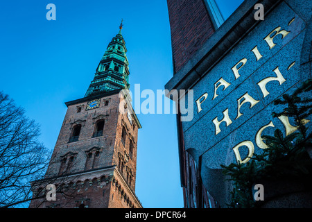 St. Nikolaj Church, Nikolaj Kuntshal, Copenhagen Contemporary Art Center, Copenhagen, Denmark Stock Photo