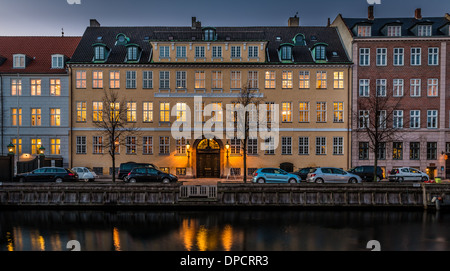 Christianshavn canal, Copenhagen. Denmark Stock Photo