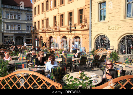 Gotha, Restaurant and Cafe Ratskeller, Thuringia, Germany, Europe Stock Photo