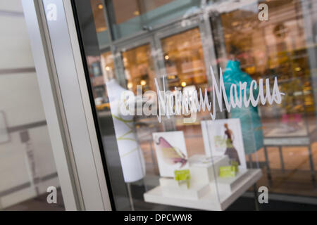 Washington DC, USA. 12th Jan, 2014. A Neiman Marcus store in Washington, D.C. on January 12, 2014. The luxury retailer is the latest retail chain to disclose a breach of customer credit card information. Credit:  Kristoffer Tripplaar/Alamy Live News Stock Photo