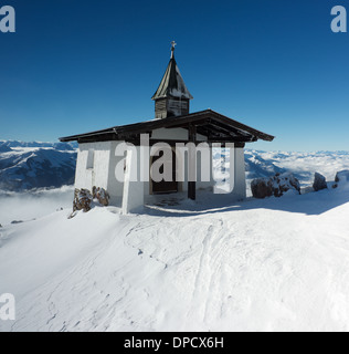 Chapel at Kitzbuheler Horn austria Stock Photo
