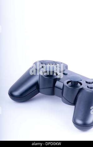 modren day game controller back view on white background with lot of ...