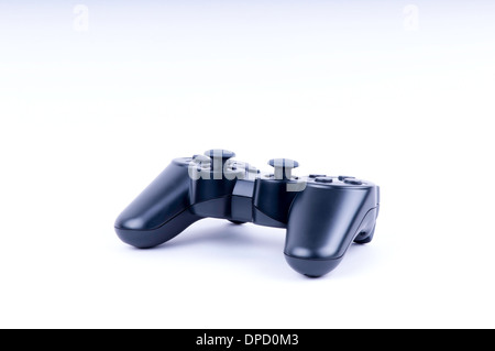 modren day game controller back view on white background with lot of ...