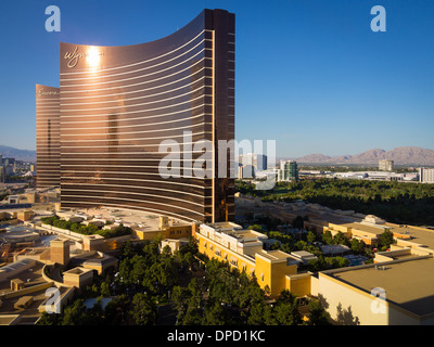 Hotels along 'The Strip' in Las Vegas, Nevada Stock Photo