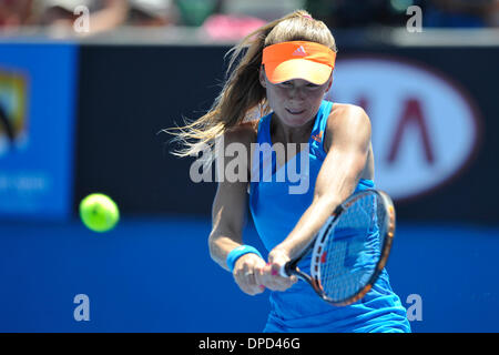 Melbourne, Australia. 13th Jan, 2014. Daniela Hantuchova of Slovakia in action on day one of the Australian Open from Melbourne Park. Credit:  Action Plus Sports/Alamy Live News Stock Photo
