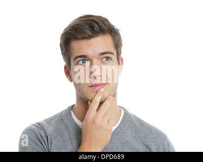 young man thinking Stock Photo