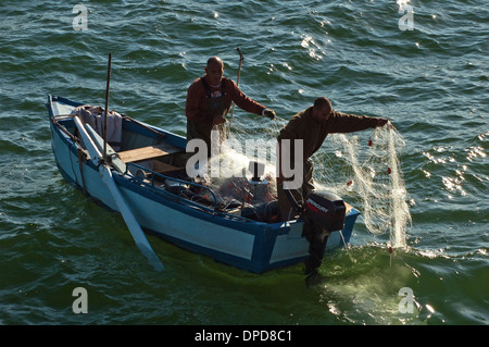 Fishing boat on the Sea of Galilee Israel Stock Photo Alamy