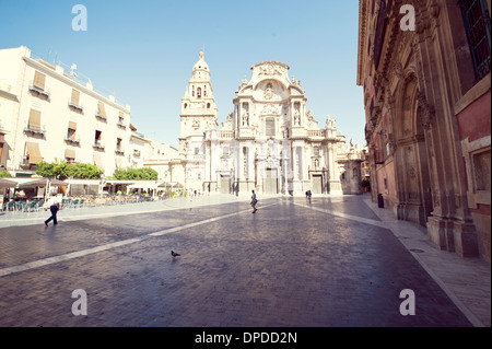 The Cathedral Church of Saint Mary in Murcia Stock Photo