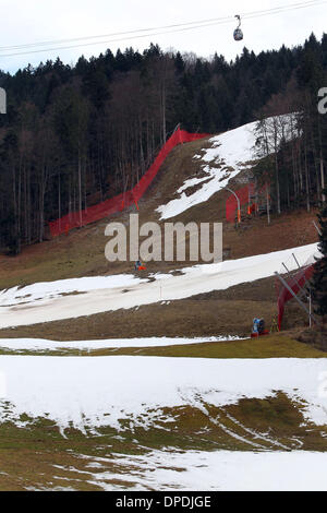 Ski slope Kandahar, Garmisch-Partenkirchen, Bavaria, Germany Stock ...