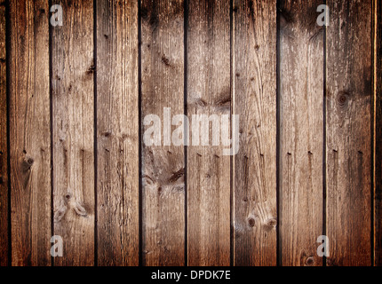 Background from old boards with nails and knot Stock Photo
