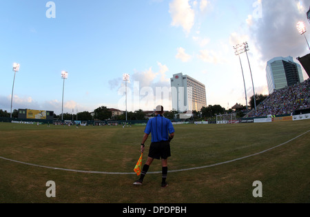 General views of the Al Lang Stadium, St Petersburg, Florida home of Tampa Bay Rowdies as they play New York Cosmos in the NASL. Stock Photo