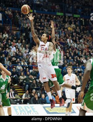 Milan, Italy. 12th Jan, 2014. David Moss during the match between Ea7 Olimpia Milano and Menssana Siena at Mediolanum Forum in the 15th day of the Lega Basket Serie A regular season on January 12, 2014 in Milano, Italy.Photo: Marco Aprile/NurPhoto Credit:  Marco Aprile/NurPhoto/ZUMAPRESS.com/Alamy Live News Stock Photo