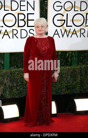 Los Angeles, USA. 11th Jan, 2014. US actress June Squibb attends the 71st Annual Golden Globe Awards aka Golden Globes at Hotel Beverly Hilton in Los Angeles, USA, on 12 January 2014. Photo: Hubert Boesl/dpa/Alamy Live News Stock Photo