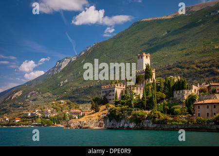 Castel Scaligero, along the shore of Lake Garda, Malcesine, Lombardy, Italy Stock Photo