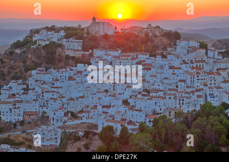 Casares, Spain Malaga, White Village near Gibraltar, Founded in 12th Century Stock Photo