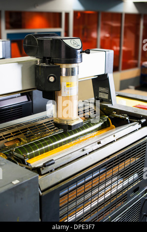 Printing machine in print workshop Stock Photo