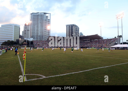 General views of the Al Lang Stadium, St Petersburg, Florida home of Tampa Bay Rowdies as they play New York Cosmos in the NASL. Stock Photo