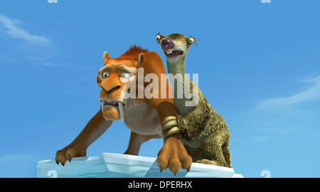 Mar. 08, 2006 - IA2-137.     Diego the saber-toothed tiger (voiced by Denis Leary) and Sid the Sloth (voiced by John Leguizamo)..K47526ES.ICE AGE 2 THE MELTDOWN.TV-FILM STILL.PHTO SUPPLIED BY   PHOTOS (Credit Image: © Globe Photos/ZUMApress.com)