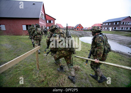 Dutch army is performing a drill in Holland Stock Photo