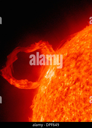 Photo of solar prominence Stock Photo