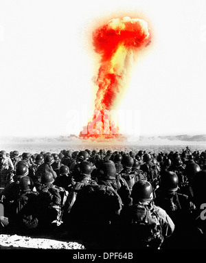 United States atomic bomb test explosion Stock Photo
