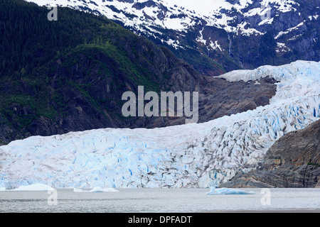 Mendenhall Glacier, Juneau, Alaska, United States of America, North America Stock Photo