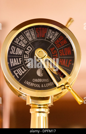 Engine room telegraph Stock Photo