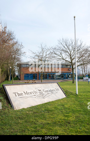 The Headquarters of the MG or Morris Garages Owners Club in Swavesey Cambridgeshire UK Stock Photo