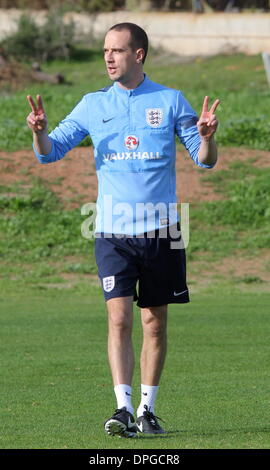 La Manga Club, Spain. 14th Jan, 2014.  England Women's Football team are put through their paces in training by new Head Coach Mark Sampson ahead of their International Friendly against Norway on Thursday. Ph Credit:  Tony Henshaw/Alamy Live News Stock Photo