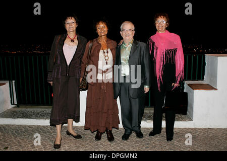 Oct 05, 2006 - Lisbon, Portugal - CARLOS CASTRO and his sisters MARIA AMELIA (1L), FERNANDA GOMES (2L) and a friend during his 60th birthday party in Almada on October 5, 2006. January 2011 65 year old Portugese journalist, Carlos de Castro who was bludgeoned to death in a luxury NYC hotel room and whom also had his scrotum cut off. Foul play indeed. At present authorities are ques Stock Photo