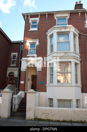 Blue plaque at Dunbar, Waverly Road, Southsea, Portsmouth, Hampshire to ...
