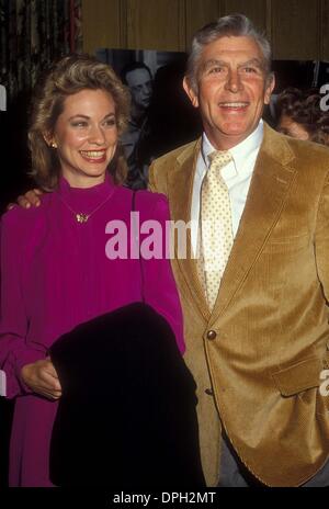 Apr. 18, 2006 - Hollywood, California, U.S. - ANDY GRIFFITH WITH HIS WIFE CINDI KNIGHT 1984.# 13087.(Credit Image: © Phil Roach/Globe Photos/ZUMAPRESS.com)