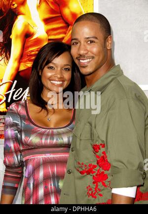 Aug. 7, 2006 - Hollywood, California, U.S. - K49268MGE.LOS ANGELES, CA AUGUST 07, 2006.Actress Tamiko Nash and actor Brian J. White during the premiere of the new movie from Touchstone Pictures' STEP UP held at the Arclight Cinemas, on August 7, 2006, in Los Angeles.(Credit Image: © Michael Germana/Globe Photos/ZUMAPRESS.com) Stock Photo