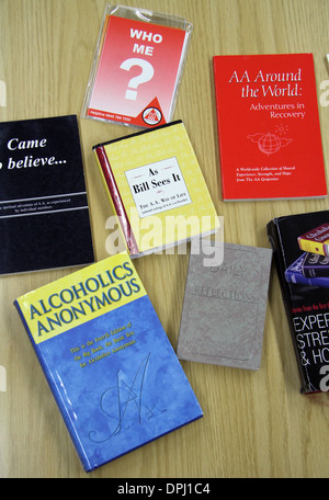 Alcoholics Anonymous Books And literature Stock Photo