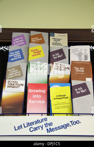 Alcoholics Anonymous Books And literature Stock Photo