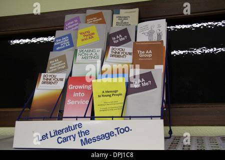 Alcoholics Anonymous Books And literature Stock Photo